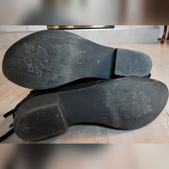 Naughty Monkey Leather Tall Boots w A Touch of Sparkle ✨ Sz 8.5 - Picture 9 of 11